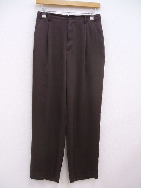 green label relaxing/UNITED ARROWS サテンパンツ サイズ38 ブラウン レディース ユナイテッドアローズ【中古】1-0414M☆