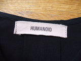 HUMANOID/七分袖カットソー/XS/ブラック/ヒューマノイド【中古】1-0729M△