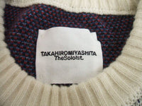 TAKAHIRO MIYASHITA TheSoloist crew neck rocket sweater 0003AW16 ニット アイボリー タカヒロミヤシタザソロイスト【中古】1-1110T♪