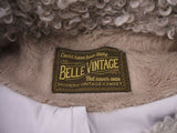 la belle Etude Belle vintage ボリュームファーコート ブラウン ベージュ レディース ラベル エチュード  【中古】1-1218T☆