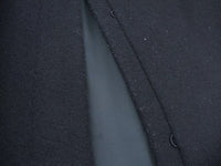 Deuxieme Classe ウール二重織ノーカラー コート ブラック レディース  ドゥーズィエムクラス【中古】2-0125A♪