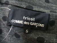 tricot COMME des GARCONS AD2009 サイズS ドット柄ロングワンピース ワンピース グレー ブラック レディース  トリココムデギャルソン【中古】2-0211T▲