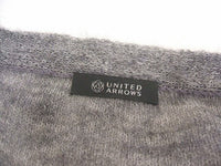 UNITED ARROWS モヘア ニット フリンジ カーディガン グレー レディース ユナイテッドアローズ【中古】2-1001T◆