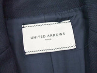 UNITED ARROWS ウール コート サイズ36 チェスターコート ネイビー レディース ユナイテッドアローズ【中古】2-1001T◆