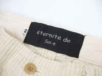 Eternite de Soi-e サイズ2 コーデュロイパンツ  ホワイト系 レディース エテルニテ デ ソワ【中古】2-0928T☆