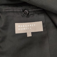 MARGARET HOWELL ジャケット 578-8220002 パンツ 578-9243002 サイズ1 ウール セットアップ チャコールグレー レディース マーガレットハウエル【中古】3-0308M◎