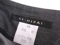 SI-HIRAI コットン混 サイズ38 タック パンツ グレー レディース スーヒライ【中古】2-1008T▲