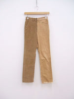 77circa 新品 crica make fringe slim corduroy pants 定価24000円 コーデュロイ パンツ ブラウン系 レディース ナナナナサーカ【中古】2-1110T♪