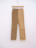 77circa 新品 crica make fringe slim corduroy pants 定価24000円 コーデュロイ パンツ ブラウン系 レディース ナナナナサーカ【中古】2-1110T♪