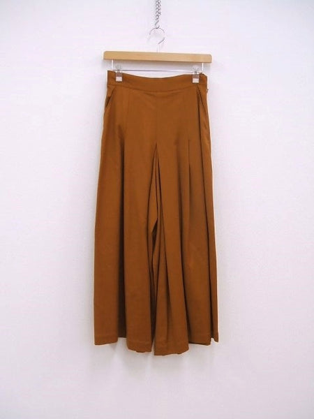 humoresque culotte skirt HA23023B サイズ36 定価66000円 新品 キュロット パンツ ブラウン レディース ユーモレスク【中古】2-1129T♪