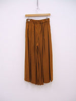 humoresque culotte skirt HA23023B サイズ36 定価66000円 新品 キュロット パンツ ブラウン レディース ユーモレスク【中古】2-1129T♪