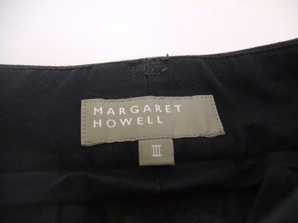 MARGARET HOWELL ウールコットンタックトラウザーズ BRUSHED COTTON