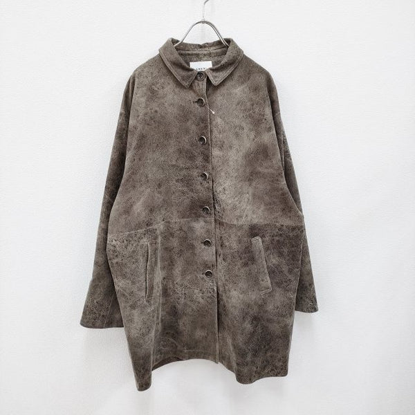 Ameri VINTAGE CRUSHED LEATHER COAT コート ブラウン レディース アメリヴィンテージ【中古】2-1228T☆