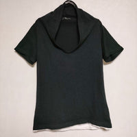 Y's 変形 YN-T54-871 Ｔシャツ カットソー ブラック レディース ワイズ/Yohji【中古】3-0723S∞