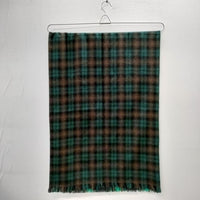 O'NEIL OF DUBLIN MULTI COMBINATION KILT ブランケット ショール ストール ミドリ ブラウン レディース オニールオブダブリン【中古】3-0127T▲