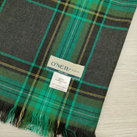 O'NEIL OF DUBLIN MULTI COMBINATION KILT ブランケット ショール ストール ミドリ ブラウン レディース オニールオブダブリン【中古】3-0127T▲