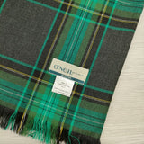 O'NEIL OF DUBLIN MULTI COMBINATION KILT ブランケット ショール ストール ミドリ ブラウン レディース オニールオブダブリン【中古】3-0127T▲