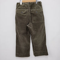 MHL. HEAVY CORDUROY TROUSERS コーデュロイトラウザーズ 595-1243505 サイズ1 パンツ カーキ レディース エムエイチエル【中古】3-0219T☆