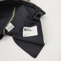 MHL. HEAVY CORDUROY TROUSERS コーデュロイトラウザーズ 595-1243505 サイズ1 パンツ カーキ レディース エムエイチエル【中古】3-0219T☆