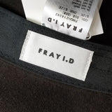 FRAY ID. 新品 ウール帽体ハット 定価11400円 ベルベットリボン付き 帽子 ハット ブラウン レディース フレイ アイディー【中古】3-1115T◎