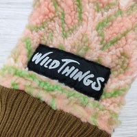 WILD THINGS/GRIP SWANY PATTERNED PILE GLOVE ボア グローブ 手袋 サーモンピンク キミドリ オレンジ メンズ ワイルドシングス/グリップスワニー【中古】3-1206T◎