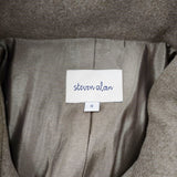 Steven Alan MELTON STAND FALL COLLAR COAT 定価57200円 メルトンコート サイズS コート グレージュ レディース スティーブンアラン【中古】3-1130T◎