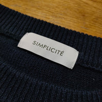 Simplicite ボーダー ニット ネイビー レディース シンプリシテェ【中古】3-0913T△