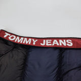 TOMMY JEANS サイズS ダウンジャケット ネイビー ブラック レディース トミー ジーンズ【中古】3-1106A☆