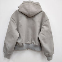 Ameri VINTAGE 3WAY MA1 LIKE HOODIE 01120440670 フード着脱 ジャケット ライトグレー レディース アメリヴィンテージ【中古】3-1017T♪