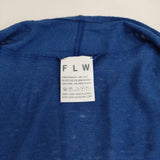 fog linen work 羽織 ボタンレス ロング カーディガン ブルー レディース フォグリネンワーク【中古】4-0304M♪