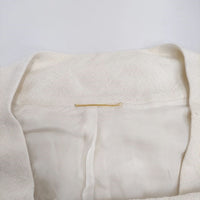 Deuxieme Classe シルク 羽織 スナップボタン コート オフホワイト レディース ドゥーズィエムクラス【中古】4-0304M♪