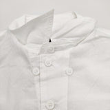 Yohji Yamamoto collections FG-B82-006 ロング丈 サイズ2 ユニセックス 半袖シャツ 22SS ホワイト ヨウジヤマモト【中古】3-0815S♪