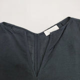 BALLSEY リネン混 半袖 サイズ36 Vネック ブラウス シャツ ネイビー レディース ボールジー【中古】3-0811S♪