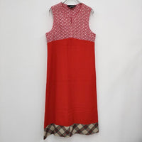 tricot COMME des GARCONS 90年代 Docking Design Dress ドッキングドレス AD1996 ワンピース AD1996 レッド 多色 レディース トリココムデギャルソン【中古】4-0301M☆