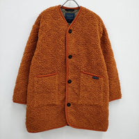 LAVENHAM Longline Collarless Sherpa Jacket ファーパイルカラーレスロングジャケット SLJ2132 定価62700円 コート ラベンハム【中古】3-1202T♪