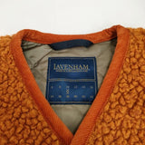 LAVENHAM Longline Collarless Sherpa Jacket ファーパイルカラーレスロングジャケット SLJ2132 定価62700円 コート ラベンハム【中古】3-1202T♪