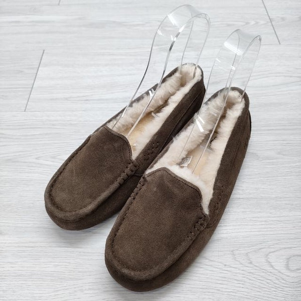 UGG 未使用品 アンスレーモカシン 25cm Ansley 1106878 ボア シューズ