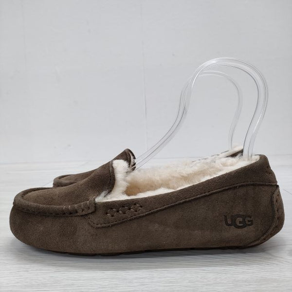 UGG 未使用品 アンスレーモカシン 25cm Ansley 1106878 ボア シューズ