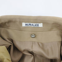 AURALEE 新品 LIGHT WOOL MAX GABARDINE HOODED LINER COAT 5 定価12万円 コート ベージュ メンズ オーラリー【中古】3-1119A◎