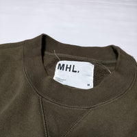 MHL./LOOPWHEELER 596-1266500 LIGHT LOOPBACK COTTON トレーナー スウェット 21AW カーキ メンズ エムエイチエル/ループウィラー【中古】3-1109M∞