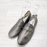 repetto 未使用 MICHAEL マイケル サイズ40 ローヒール ローファー シルバー レディース レペット【中古】3-1125G◎