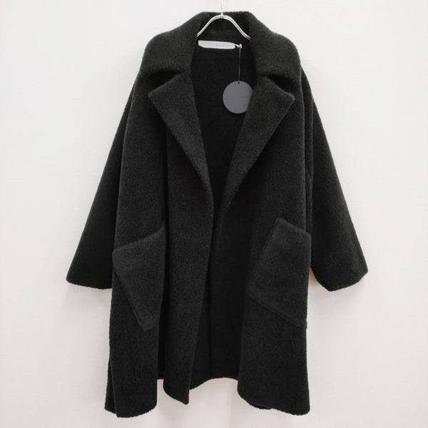 COGTHEBIGSMOKE 新品 GIGI RAGLAN COAT エコファー 定価79200円 サイズ1 コート 22AW ブラック コグ ザ ビッグスモーク【中古】3-1116A♪