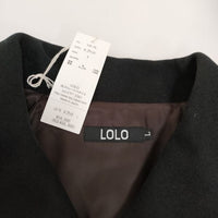 LOLO LIKE 新品 LO-75 ダッフルオーバーサイズハーフコート サイズL 定価59400円 ダッフルコート ブラック メンズ ロロライク【中古】3-1118A♪