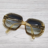 Christian Dior ドイツ製 2060 20 グラデーションレンズ ビンテージ 度なし メガネ 眼鏡 サングラス イエロー グレー レディース クリスチャンディオール【中古】3-1222G◎