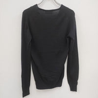 JOHN SMEDLEY ウール100％ イギリス製 サイズS セーター ニット ブラック レディース ジョンスメドレー【中古】3-1225T☆