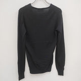 JOHN SMEDLEY ウール100％ イギリス製 サイズS セーター ニット ブラック レディース ジョンスメドレー【中古】3-1225T☆