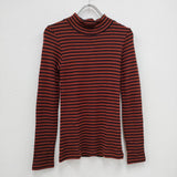 Steven Alan ウール ボーダー セーター  BORDER TURTLE NECK ニット レッド ブラック レディース スティーブンアラン【中古】3-1225T☆