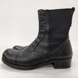 BEAUTIFUL SHOES BUTTONED SIDEGORE サイドゴア 5 1/2 ローヒール ショート ブーツ ブラック レディース ビューティフルシューズ【中古】3-1225T◎