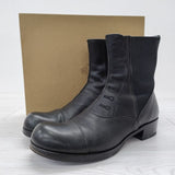 BEAUTIFUL SHOES BUTTONED SIDEGORE サイドゴア 5 1/2 ローヒール ショート ブーツ ブラック レディース ビューティフルシューズ【中古】3-1225T◎