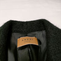 AMERI UNDRESSED UND 2WAY MOHAIR SHAGGY BIG JACKET ウールシャギー ジャケット ブラック レディース アメリ【中古】3-1224T∞